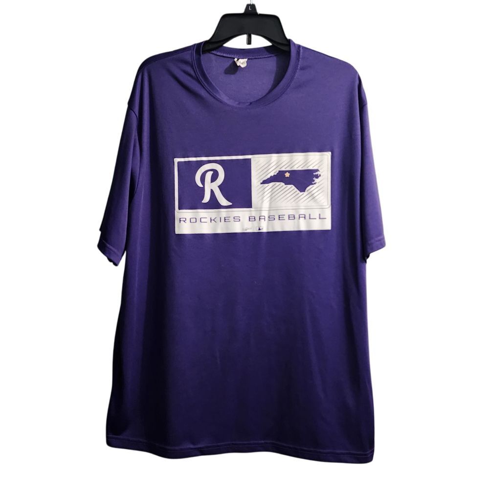 Rockies Baseball Purple Performance‎ Athletic Sport T-Shirt XL